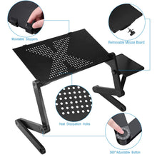 Load image into Gallery viewer, iMounTEK GPCT1656 360° Rotatable Portable Desk Stand with Mouse Board (Black)
