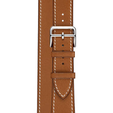 Load image into Gallery viewer, Apple Watch Series 7 (2021) 45 mm – Titanium Case • GPS + Cellular • 32GB – Brown Faux Leather Band