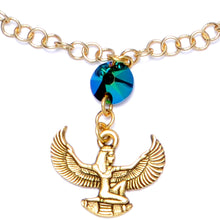 Load image into Gallery viewer, Egyptian Goddess Dangle Nipple Chain Created with Crystals
