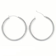 Load image into Gallery viewer, S925 50mm Solid Hoop Earrings for Women