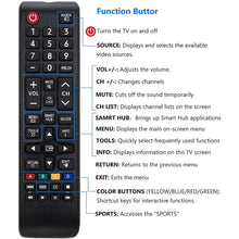 Load image into Gallery viewer, Samsung-TV-Remote for All Samsung LCD LED HDTV 3D Smart TVs Models
