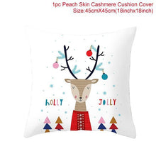 Load image into Gallery viewer, Santa Claus Cushion Cover Merry Christmas Christmas Deer Santa Claus Merry Christmas Decorative Sofa Throw Pillow Decorations For Home Christmas Ornament