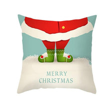 Load image into Gallery viewer, Santa Pillowcase Happy New Year 2022 Merry Christmas Gifts Xmas Decor Christmas 1PCS Pillow Case Sofa Decorative Santa Claus Xmas Throw Pillowcase Cotton Linen Square Cushion Pillow Covers For Home Cushion Cover 45x45CM