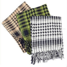 Load image into Gallery viewer, Scarf Arab Shemagh Keffiyeh Military Tactical Palestine Scarf for Men Shawl Kufiyah Wrap Shemagh Scarf Fashion Scarves Cotton Shemagh Keffiyeh Women Men Scarf Shawl Wrap Pattern of Arab Shemagh Keffiyeh Men Arab Kufiyah Keffiyeh Arabic Muslim Head Wrap