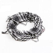 Load image into Gallery viewer, Scarf Arab Shemagh Keffiyeh Military Tactical Palestine Scarf for Men Shawl Kufiyah Wrap Shemagh Scarf Fashion Scarves Cotton Shemagh Keffiyeh Women Men Scarf Shawl Wrap Pattern of Arab Shemagh Keffiyeh Men Arab Kufiyah Keffiyeh Arabic Muslim Head Wrap