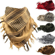 Load image into Gallery viewer, Scarf Arab Shemagh Keffiyeh Military Tactical Palestine Scarf for Men Shawl Kufiyah Wrap Shemagh Scarf Fashion Scarves Cotton Shemagh Keffiyeh Women Men Scarf Shawl Wrap Pattern of Arab Shemagh Keffiyeh Men Arab Kufiyah Keffiyeh Arabic Muslim Head Wrap
