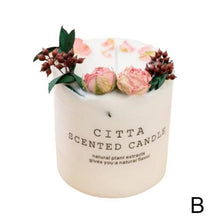 Load image into Gallery viewer, Scented Candle Gift Box With Tray Cover Soy Wax Candle New Year Gift Creative Glass Romantic Scented Candle Balancing Healing Candle Natural Soy Wax White Natural Scented Purifying Candle for Aromatherapy