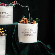 Load image into Gallery viewer, Scented Candle Gift Box With Tray Cover Soy Wax Candle New Year Gift Creative Glass Romantic Scented Candle Balancing Healing Candle Natural Soy Wax White Natural Scented Purifying Candle for Aromatherapy