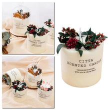 Load image into Gallery viewer, Scented Candle Gift Box With Tray Cover Soy Wax Candle New Year Gift Creative Glass Romantic Scented Candle Balancing Healing Candle Natural Soy Wax White Natural Scented Purifying Candle for Aromatherapy