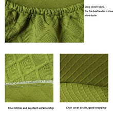 Load image into Gallery viewer, Seat Covers for Dining Room Chairs Stretch Round Home Seat Cover Jacquard Spandex Slipcovers Protector Case Chair Cover Stretch for Kitchen Hotel Banquet Stool Cover