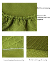 Load image into Gallery viewer, Seat Covers for Dining Room Chairs Stretch Round Home Seat Cover Jacquard Spandex Slipcovers Protector Case Chair Cover Stretch for Kitchen Hotel Banquet Stool Cover