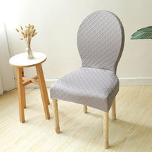 Load image into Gallery viewer, Seat Covers for Dining Room Chairs Stretch Round Home Seat Cover Jacquard Spandex Slipcovers Protector Case Chair Cover Stretch for Kitchen Hotel Banquet Stool Cover