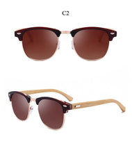 Load image into Gallery viewer, Semi Rimless Frame Driving Sunglasses Men Black Business Design Sun Glasses Stylish Cool Polarized Sunglasses For Men Retro Frame New Driving Sunglasses Outdoor Round Shaped Elegant Shades Comfortable Eyewear