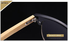Load image into Gallery viewer, Semi Rimless Frame Driving Sunglasses Men Black Business Design Sun Glasses Stylish Cool Polarized Sunglasses For Men Retro Frame New Driving Sunglasses Outdoor Round Shaped Elegant Shades Comfortable Eyewear