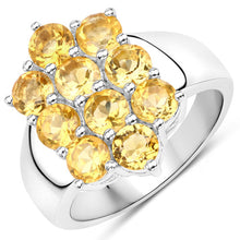 Load image into Gallery viewer, 6.60 Carat Genuine Citrine .925 Sterling Silver 3 Piece Jewelry Set (Ring, Earrings, and Pendant w/ Chain)