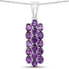 Load image into Gallery viewer, 8.32 Carat Genuine Amethyst .925 Sterling Silver Jewelry Set