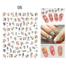 Load image into Gallery viewer, Sexy Lady Pattern 3D Nail Stickers Character Image Decals Slider Valentine Black White Nail Art Decoration Strip Line Nail Decal Self-Adhesive 3D Wave Design Decoration for Women Girls Art Stickers Decal Decoration Metallic Curve Strip Line Nail