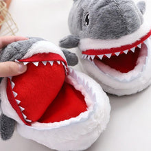 Load image into Gallery viewer, Shark Funny Shoes Girls Indoor Slippers Home Shoes Fashion Plush Warm Slippers Women Winter Cute Shark Cozy Women Slippers With Funny Face Memory Foam Non-Slip Rubber Sole Soft Slip On Home Shoes