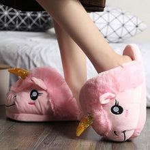 Load image into Gallery viewer, Shark Funny Shoes Girls Indoor Slippers Home Shoes Fashion Plush Warm Slippers Women Winter Cute Shark Cozy Women Slippers With Funny Face Memory Foam Non-Slip Rubber Sole Soft Slip On Home Shoes