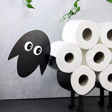 Load image into Gallery viewer, Sheep Decorative Toilet Paper Holder Bathroom Hardware Tissue Storage Toilet Roll Holder Bathroom Accessories Iron Paper Storage Sheep Toilet Paper Roll Holder Metal Wall Mounted Free Standing Bathroom Tissue Storage