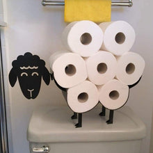 Load image into Gallery viewer, Sheep Decorative Toilet Paper Holder Bathroom Hardware Tissue Storage Toilet Roll Holder Bathroom Accessories Iron Paper Storage Sheep Toilet Paper Roll Holder Metal Wall Mounted Free Standing Bathroom Tissue Storage