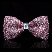 Load image into Gallery viewer, Shiny Butterfly Men Bowtie Sparkling Wedding Bridegroom Bow Ties Adjustable Length Party Bowties
