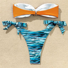 Load image into Gallery viewer, Shiny Rhinestone Strapless Bikini Female Women 2PCS Shiny Diamond Bikini Set Bra Swimsuit Bathing Suit Swimsuit Women Swimwear Two-pieces Luxury Bikini Set Bather Bathing Suit Swimwear