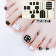 Load image into Gallery viewer, Shiny Toenail Sticker Full Cover Feet Decorations Mixed Patterns Nail Wraps Beauty Design Waterproof Toenail Art Manicure Toe Nail Polish Stickers Glitter Toenail Nail Polish Strips Decals Full Wraps Self Adhesive Toe Nail Tip Full Toe Nail Wraps