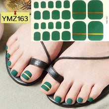 Load image into Gallery viewer, Shiny Toenail Sticker Full Cover Feet Decorations Mixed Patterns Nail Wraps Beauty Design Waterproof Toenail Art Manicure Toe Nail Polish Stickers Glitter Toenail Nail Polish Strips Decals Full Wraps Self Adhesive Toe Nail Tip Full Toe Nail Wraps