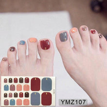 Load image into Gallery viewer, Shiny Toenail Sticker Full Cover Feet Decorations Mixed Patterns Nail Wraps Beauty Design Waterproof Toenail Art Manicure Toe Nail Polish Stickers Glitter Toenail Nail Polish Strips Decals Full Wraps Self Adhesive Toe Nail Tip Full Toe Nail Wraps
