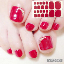 Load image into Gallery viewer, Shiny Toenail Sticker Full Cover Feet Decorations Mixed Patterns Nail Wraps Beauty Design Waterproof Toenail Art Manicure Toe Nail Polish Stickers Glitter Toenail Nail Polish Strips Decals Full Wraps Self Adhesive Toe Nail Tip Full Toe Nail Wraps