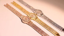 Load image into Gallery viewer, Shiny Women Watches Luxury Small Dial Rose Gold Watches Ladies Stainless Steel Iced Out Watch With Quartz Movement Crystal Rhinestone Diamond Watches For Women Stainless Steel Elegant Women Wristwatch