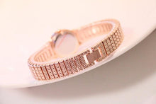Load image into Gallery viewer, Shiny Women Watches Luxury Small Dial Rose Gold Watches Ladies Stainless Steel Iced Out Watch With Quartz Movement Crystal Rhinestone Diamond Watches For Women Stainless Steel Elegant Women Wristwatch