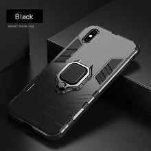 Load image into Gallery viewer, Shockproof Armor Case For iPhone XR iPhone X Xs Xs Max Stand Holder Ring Phone Cover for iPhone 6 6S 6PLUS 7 8 plus Slim Durable Soft Anti-Scratch 360 Degree Rotating Ring Holder Kickstand Protective With Magnetic Case