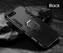 Load image into Gallery viewer, Shockproof Armor Case For iPhone XR iPhone X Xs Xs Max Stand Holder Ring Phone Cover for iPhone 6 6S 6PLUS 7 8 plus Slim Durable Soft Anti-Scratch 360 Degree Rotating Ring Holder Kickstand Protective With Magnetic Case
