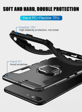 Load image into Gallery viewer, Shockproof Armor Case For iPhone XR iPhone X Xs Xs Max Stand Holder Ring Phone Cover for iPhone 6 6S 6PLUS 7 8 plus Slim Durable Soft Anti-Scratch 360 Degree Rotating Ring Holder Kickstand Protective With Magnetic Case