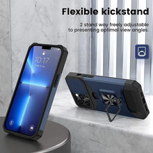 Load image into Gallery viewer, Shockproof Camera Cover & Kickstand Heavy Duty Protective Case Suitable For iPhone 14 Pro Max Card Push Anti-fall Mobile Phone Case iPhone 13 12 11 Pro Max Ring Protective Cover