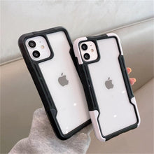 Load image into Gallery viewer, Shockproof Phone Case For iPhone 12 11 13 Pro Max Transparent Case For iPhone 11 12 13 Hard Soft Full Cover 360 Degree Protective Cover Simple Luxury Design Shiny iphone cover