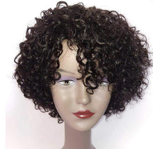 Load image into Gallery viewer, Short Kinky Curly Human Hair Wig Afro Short Wigs Pixie Cut Wig Human Hair No Lace Front Natural Brazilian Hair Pixie Wigs For For Black Women Gifts for Girlfriends
