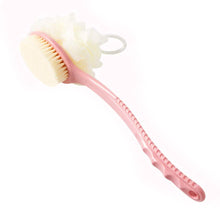 Load image into Gallery viewer, Shower Body Brush with Bristles and Loofah