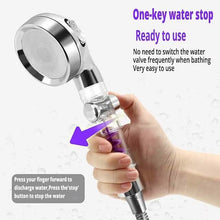 Load image into Gallery viewer, Shower Head High Pressure 3-Function SPA Shower Head