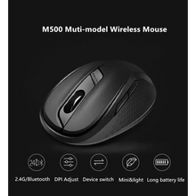 Load image into Gallery viewer, Silent Laptop Wireless Mouse Adjustable DPI Stylish Easy Switch Bluetooth 2.4GHz Mouse For Computer