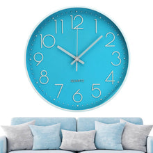 Load image into Gallery viewer, Silent Quartz Decorative Battery Powered Wall Clock