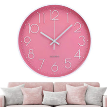 Load image into Gallery viewer, Silent Quartz Decorative Battery Powered Wall Clock