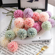 Load image into Gallery viewer, Silk Flower Arrangements Bunch Artificial Flower Bouquet Ball Fake Flowers Home Widding Decoration Valentines Day Gifts