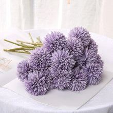 Load image into Gallery viewer, Silk Flower Arrangements Bunch Artificial Flower Bouquet Ball Fake Flowers Home Widding Decoration Valentines Day Gifts