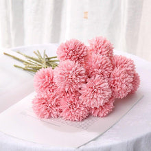 Load image into Gallery viewer, Silk Flower Arrangements Bunch Artificial Flower Bouquet Ball Fake Flowers Home Widding Decoration Valentines Day Gifts