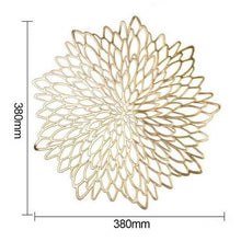 Load image into Gallery viewer, Silver and Gold Decorative Placemats
