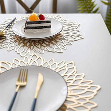Load image into Gallery viewer, Silver and Gold Decorative Placemats