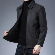 Load image into Gallery viewer, Simple Black Men Casual Jacket Luxury Fashion Autumn Winter Men Clothing Classic Jacket Solid Color Jacket Male Casual Outdoor Warm Lightweight Jackets